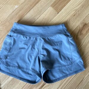 Athleta girl grey shorts with built in underwear size XS/6